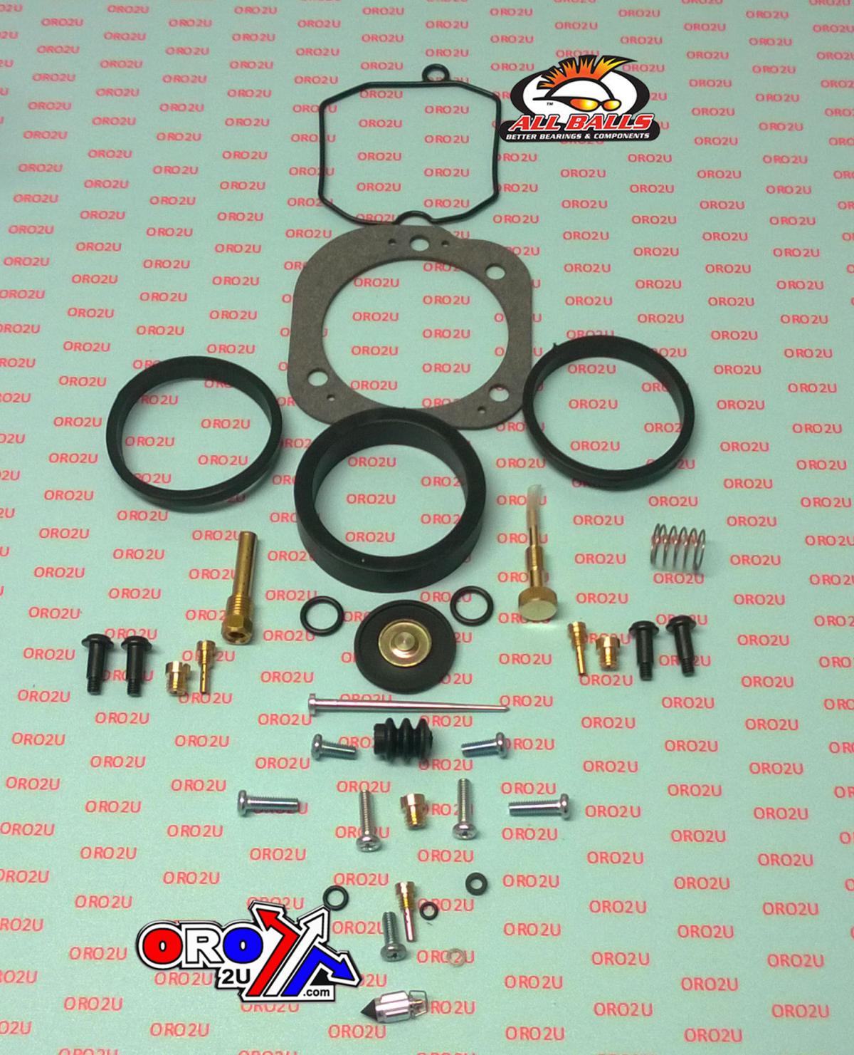 CARBURETOR REBUILD KIT 04-06 HARLEY XL83/1200, ALLBALLS 26-1761 ROAD thumbnail 2
