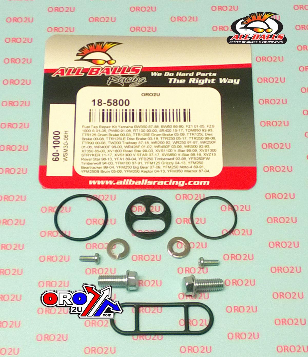 FUEL TAP REPAIR KIT ALLBALLS, ALLBALLS 60-1000 YAMAHA thumbnail 2