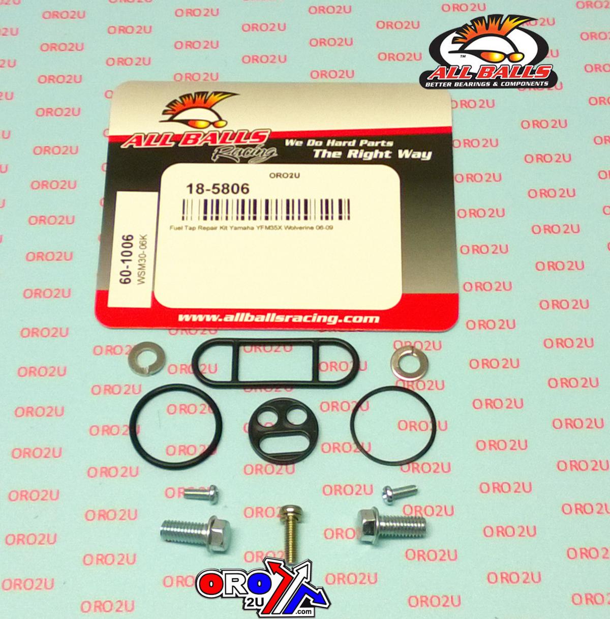 FUEL TAP REPAIR KIT ALLBALLS, ALLBALLS 60-1006 YFM350 06-09 thumbnail 2
