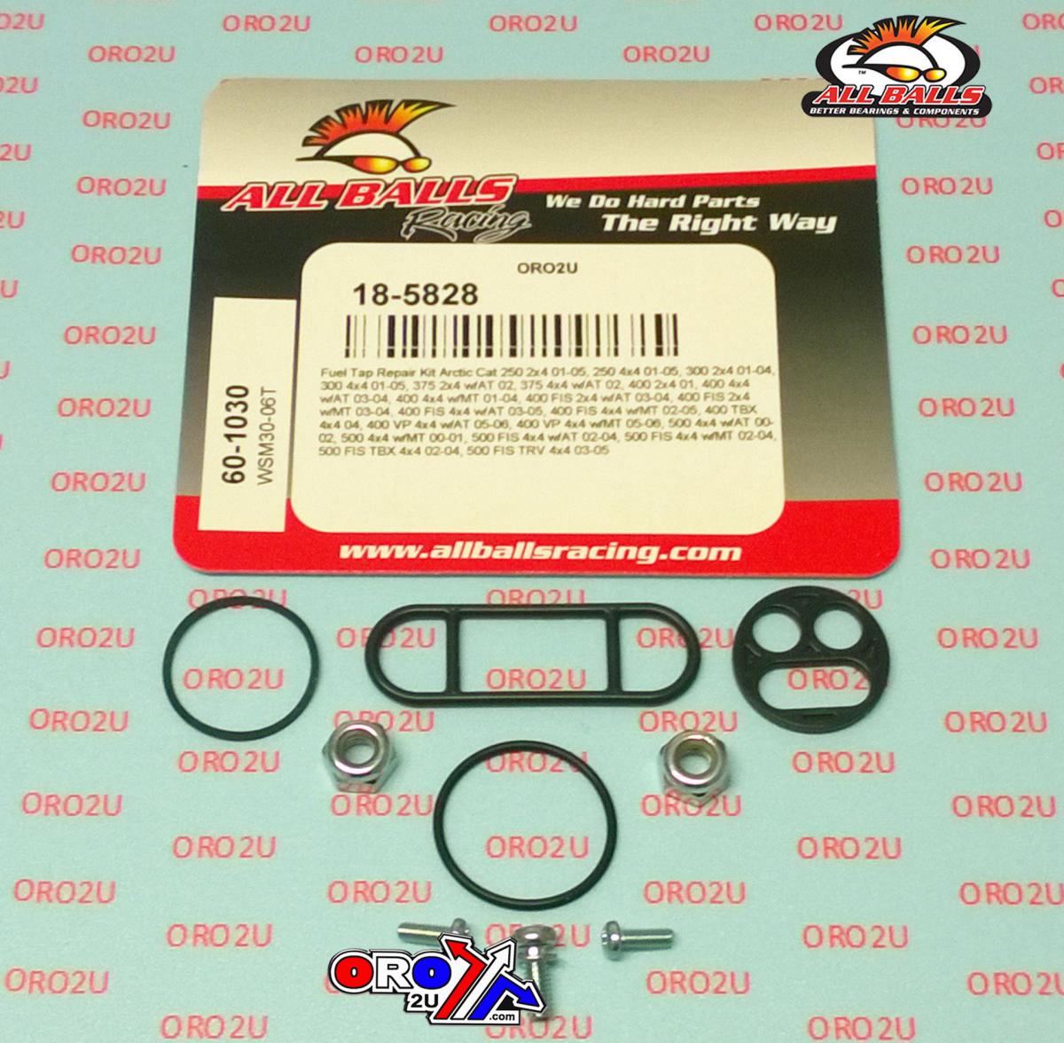 FUEL TAP REPAIR KIT ALLBALLS, ALLBALLS 60-1030 ARCTIC CAT 250-500 00-06 thumbnail 2