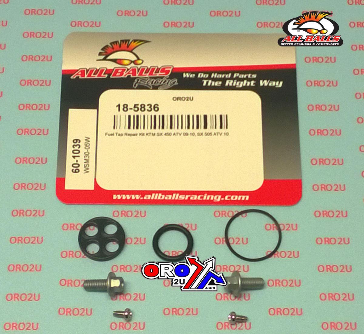 FUEL TAP REPAIR KIT ALLBALLS, ALLBALLS 60-1039 KTM SX 450/505 09-10 thumbnail 2