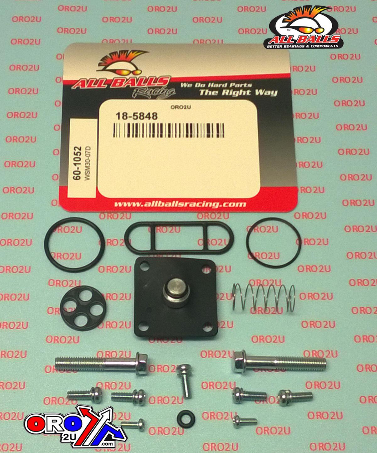S/SEED USE PART NUMBER 18-5837,        FUEL TAP REPAIR KIT ALLBALLS, ALLBALLS 60-1052 SUZUKI LT-Z 250 07-09 thumbnail 2