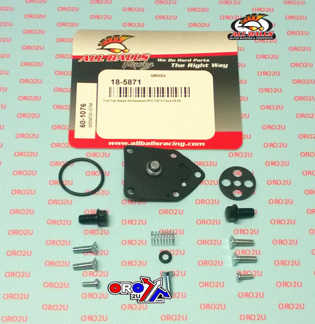 FUEL TAP REPAIR KIT ALLBALLS, ALLBALLS 60-1076 KAW KFX700 04-09 thumbnail 2