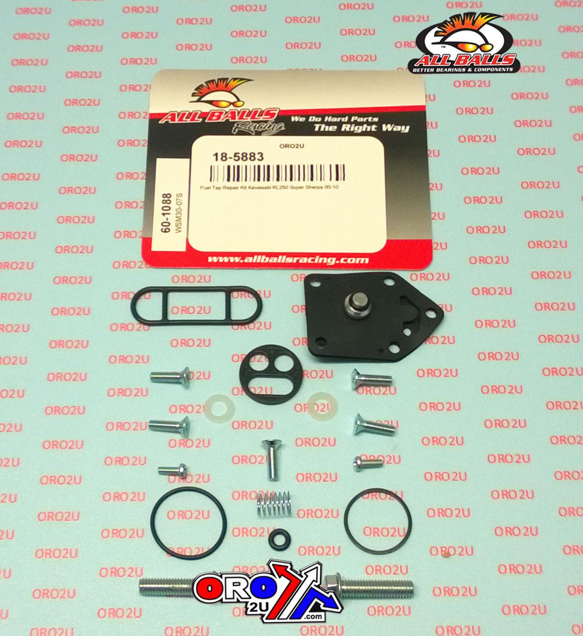 FUEL TAP REPAIR KIT ALLBALLS, ALLBALLS 60-1088 KAW KL250 00-10 thumbnail 2