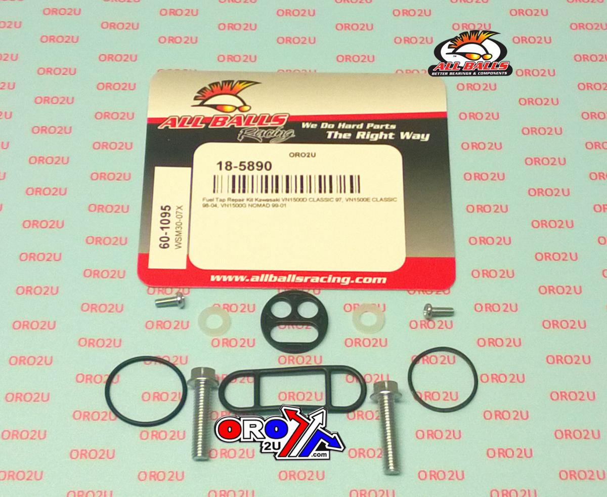 FUEL TAP REPAIR KIT ALLBALLS, ALLBALLS 60-1095 KAW VN1500 97-04 thumbnail 2