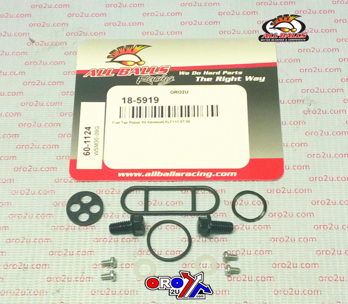 FUEL TAP REPAIR KIT ALLBALLS, ALLBALLS 60-1124 KAW KLF110 87-88 thumbnail 2