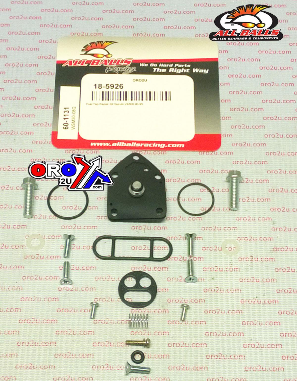 FUEL TAP REPAIR KIT ALLBALLS, ALLBALLS 60-1131 SUZUKI VX800 90-93 thumbnail 2
