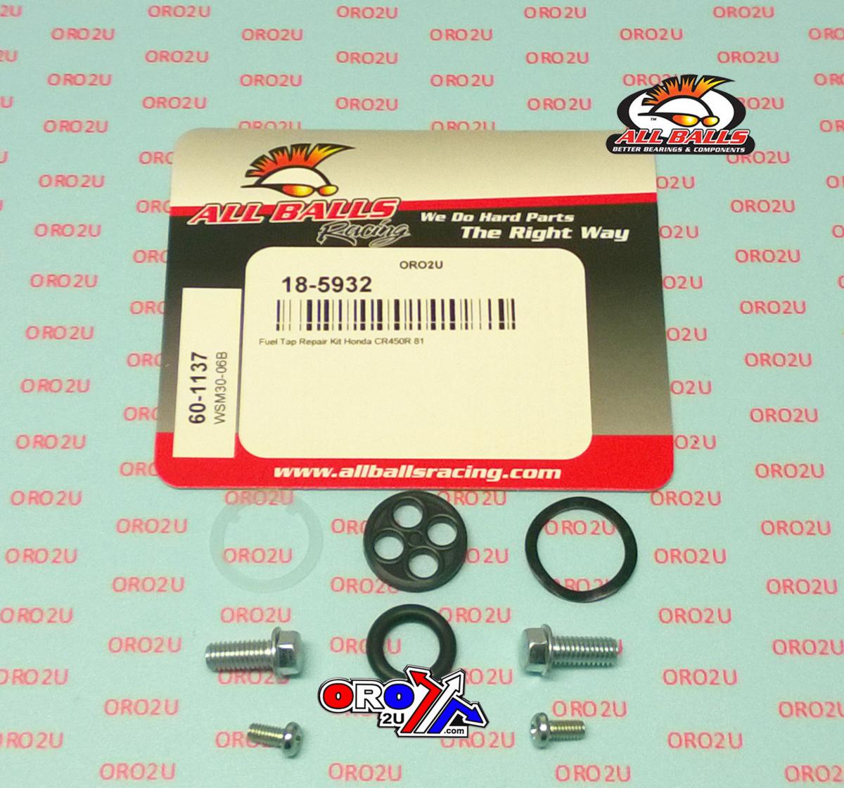 FUEL TAP REPAIR KIT ALLBALLS, ALLBALLS 60-1137 HONDA CR450R 1981 thumbnail 2