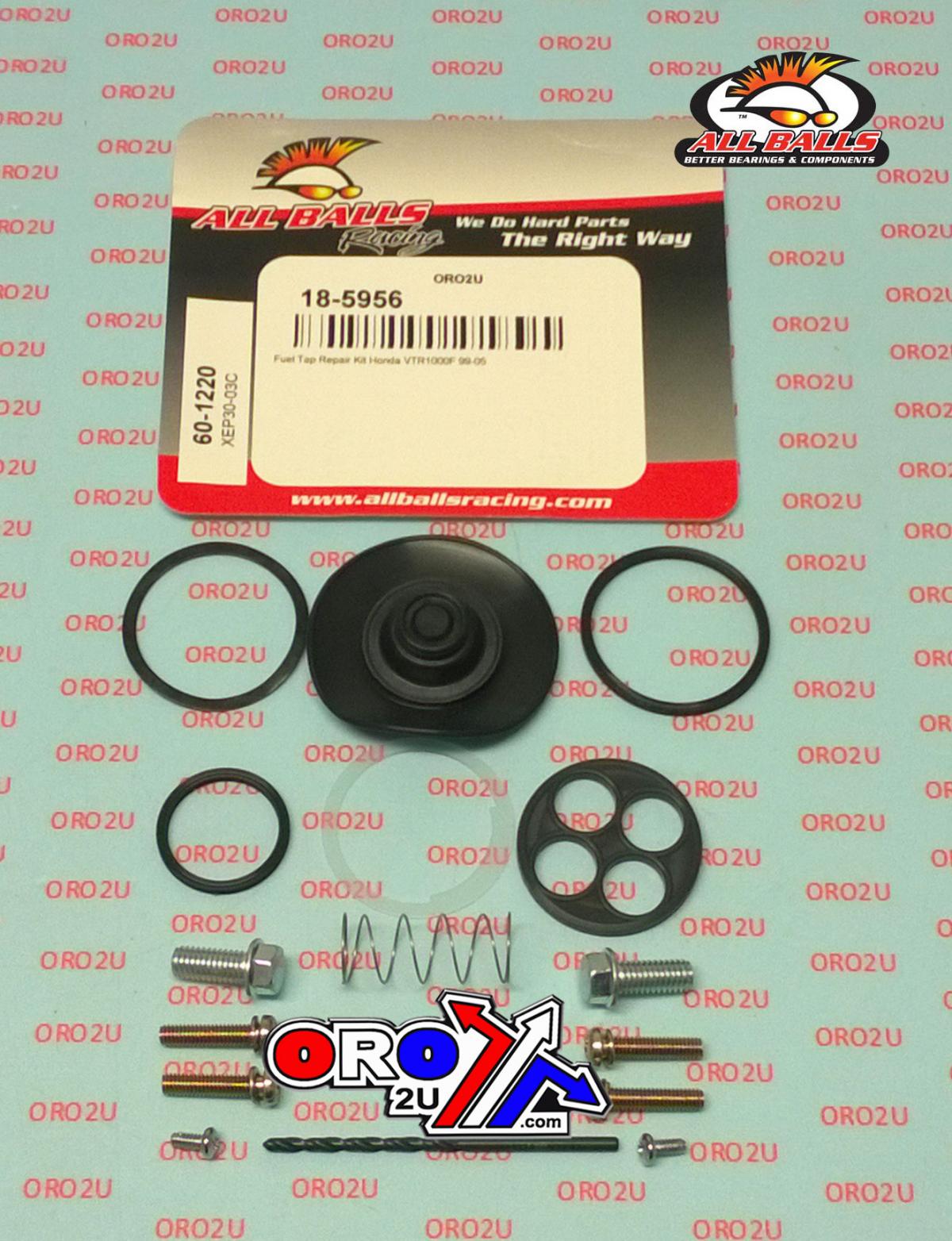 FUEL TAP REPAIR KIT ALLBALLS, ALLBALLS 60-1220 HONDA VTR1000F 99-05 thumbnail 2