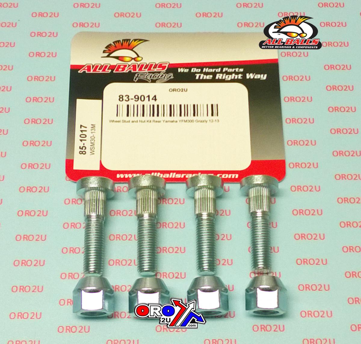Wheel Stud and Nut Kit, ALLBALLS 85-1017 thumbnail 2