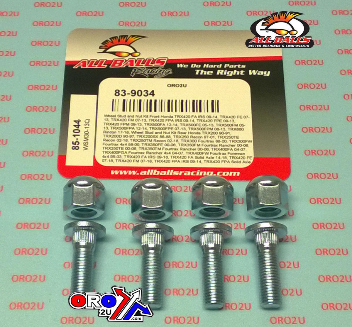 Wheel Stud and Nut Kit, ALLBALLS 85-1044 thumbnail 2