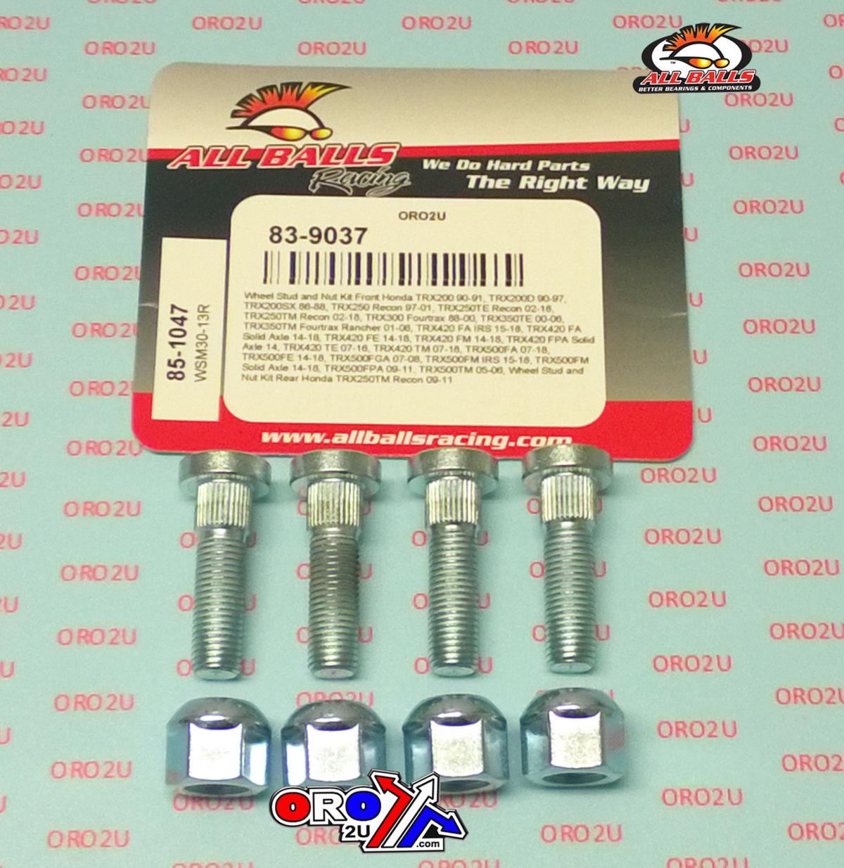 Wheel Stud and Nut Kit, ALLBALLS 85-1047 thumbnail 2