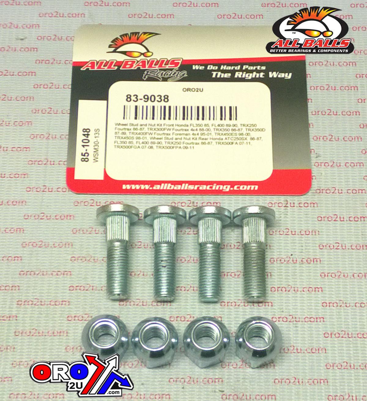 Wheel Stud and Nut Kit, ALLBALLS 85-1048 thumbnail 2