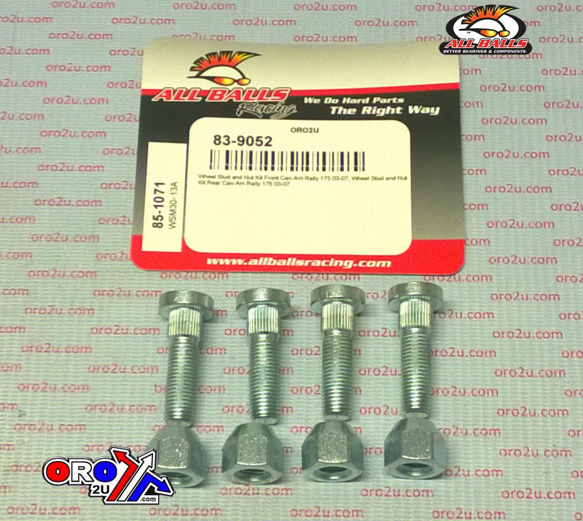 Wheel Stud and Nut Kit, ALLBALLS 85-1071 thumbnail 2