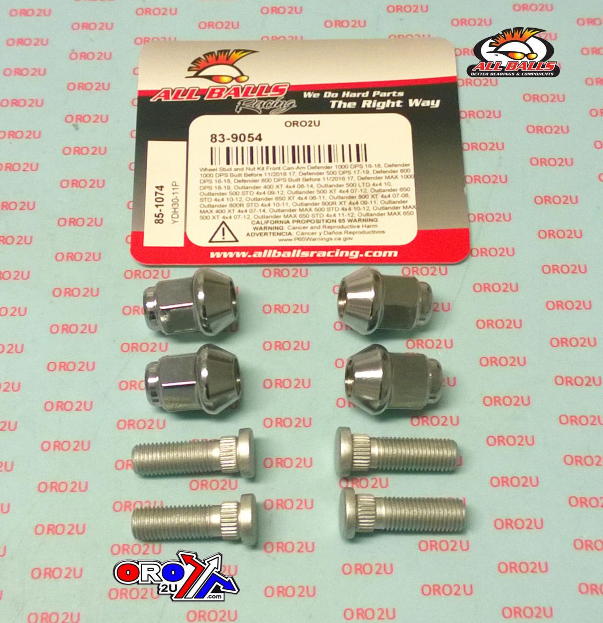 Wheel Stud and Nut Kit, ALLBALLS 85-1074 thumbnail 2