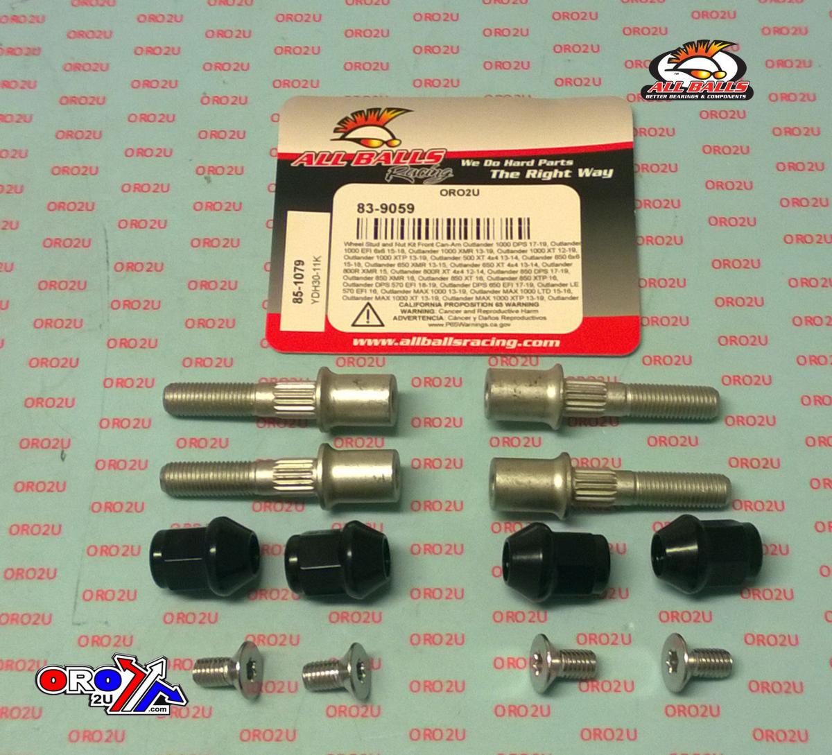 Wheel Stud and Nut Kit, ALLBALLS 85-1079 thumbnail 2