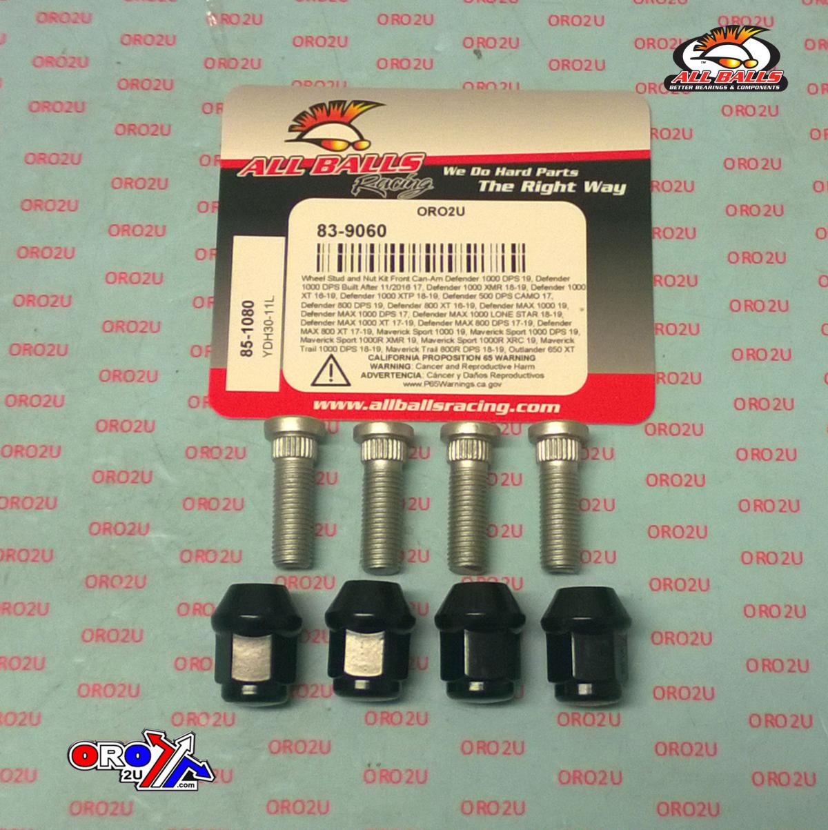 Wheel Stud and Nut Kit, ALLBALLS 85-1080 thumbnail 2