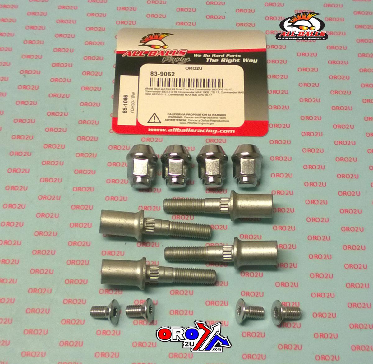 Wheel Stud and Nut Kit, ALLBALLS 85-1086 thumbnail 2