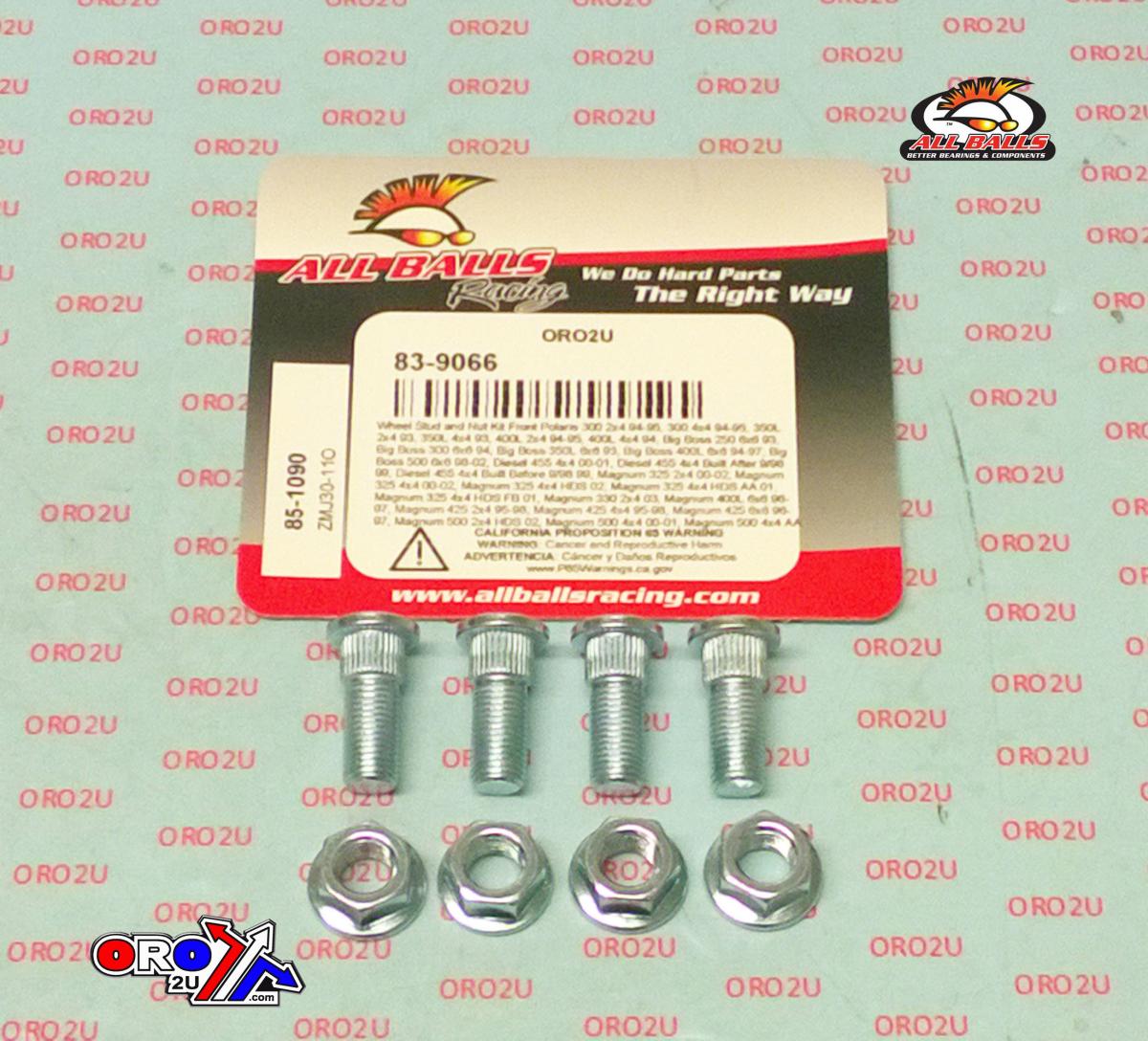 Wheel Stud and Nut Kit, ALLBALLS 85-1090 thumbnail 2