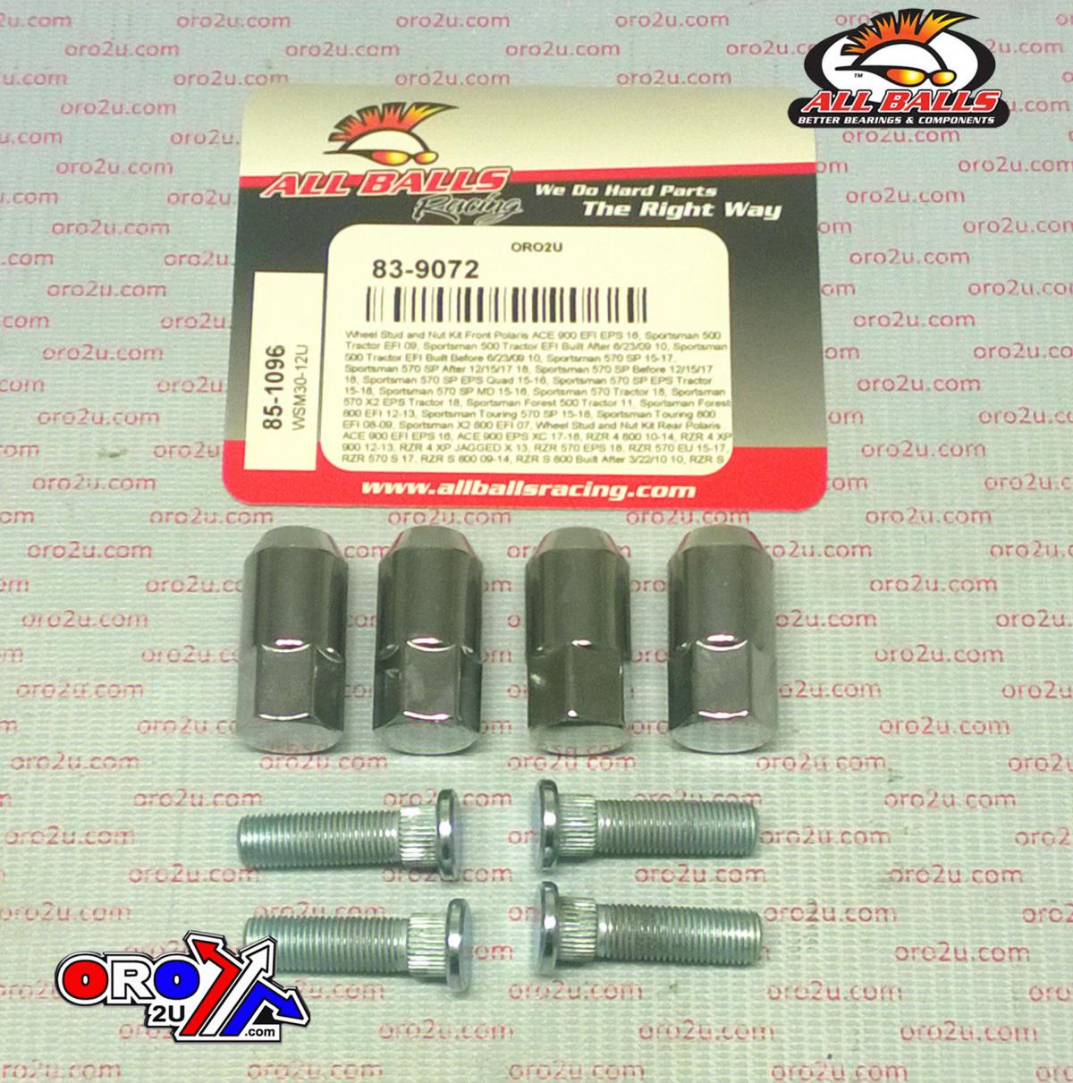 Wheel Stud and Nut Kit, ALLBALLS 85-1096 thumbnail 2