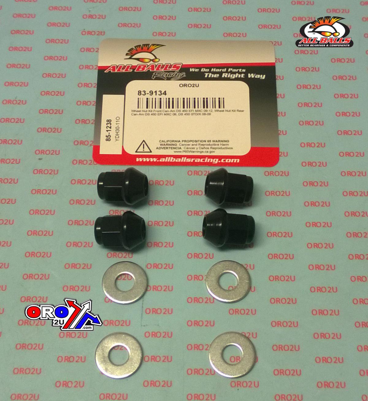 WHEEL NUTS & WASHER KIT, ALLBALLS 85-1238 image 1