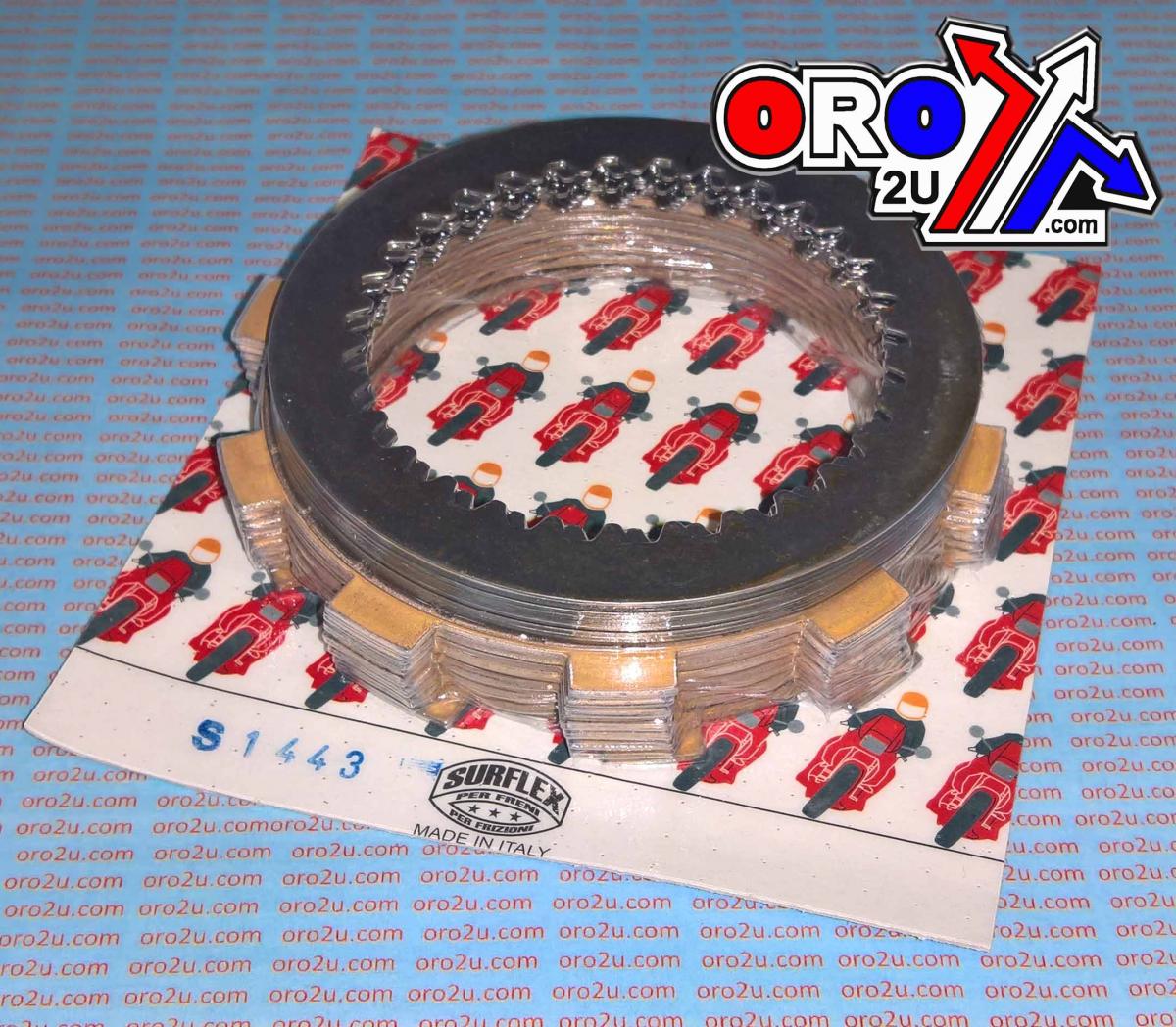 CLUTCH KIT HUSQVARNA 350 TE/TC 90-91, PLATES SINTERED STEEL SURFLEX S1443 thumbnail 2