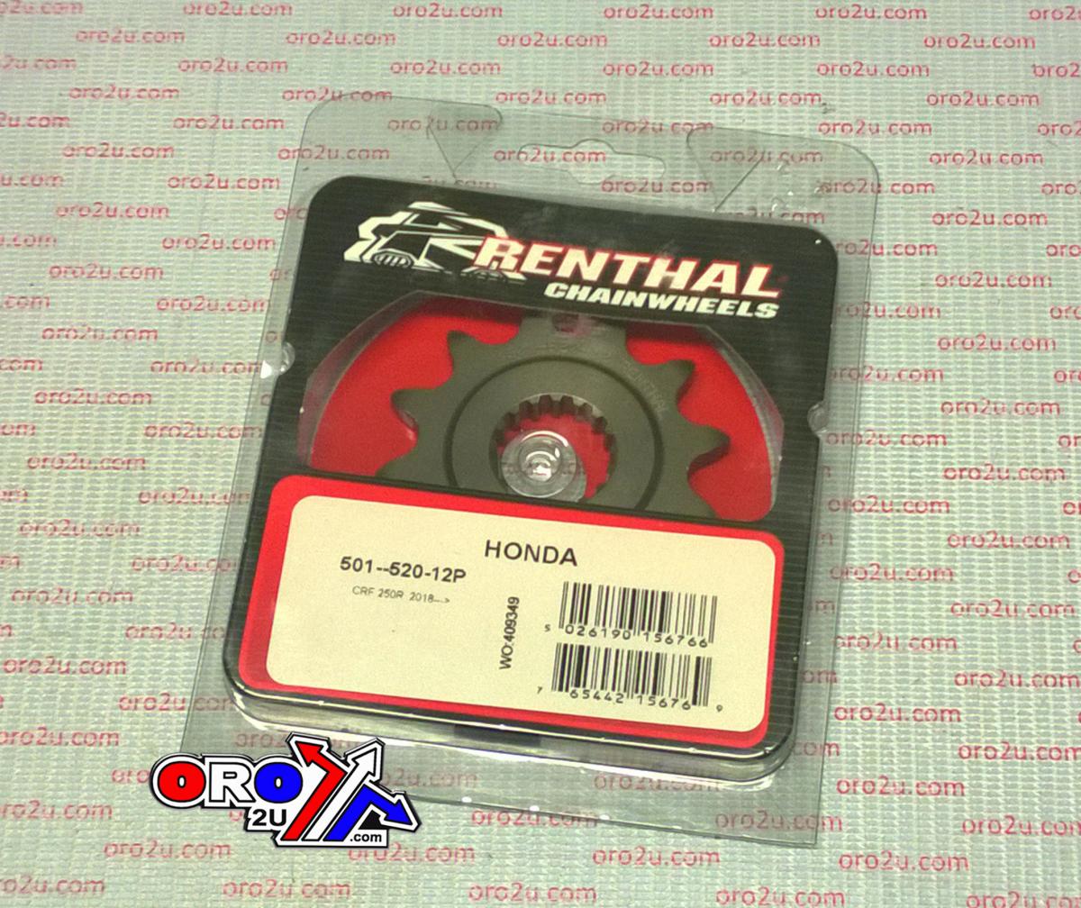 FRONT SPROCKET RENTHAL HONDA CRF250R 18, RENTHAL 501-520-12P, 501--520-12P thumbnail 3