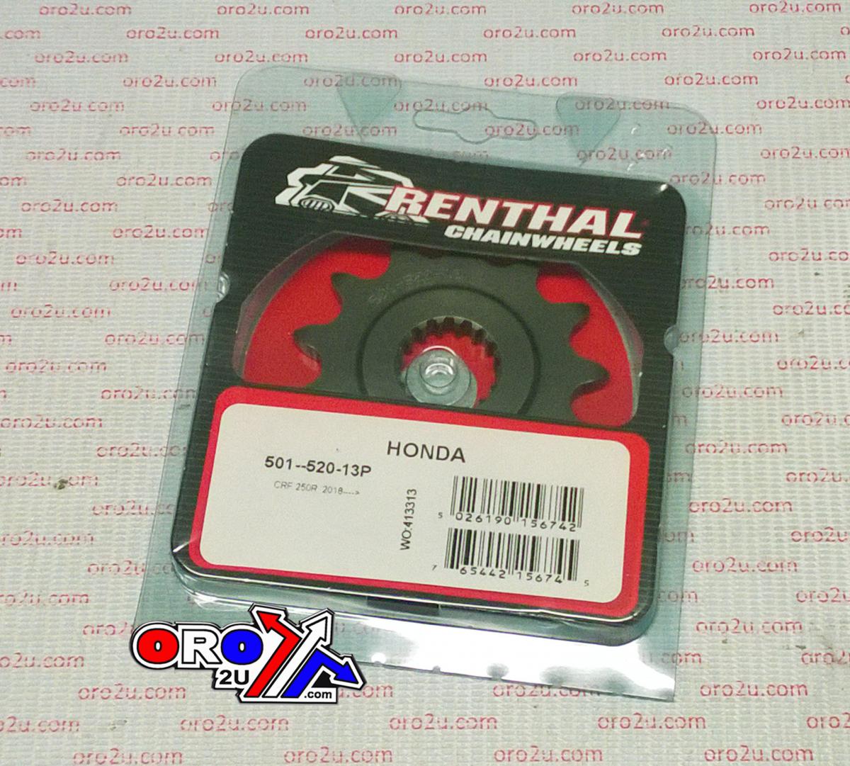 FRONT SPROCKET RENTHAL HONDA CRF250R 18, RENTHAL 501--520-13P, 501--520-13P thumbnail 2