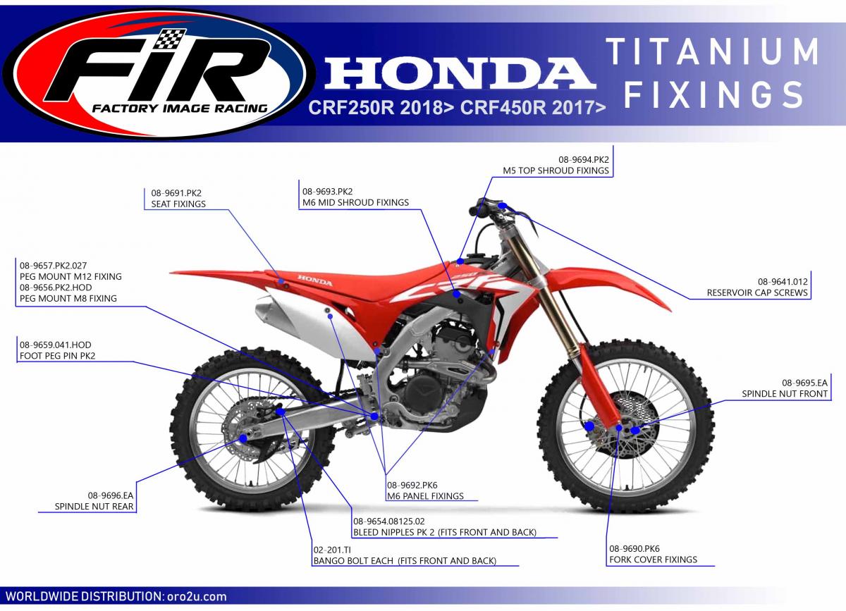 M5 RAD SHROUD BOLTS HONDA PK 2, TITANIUM GRADE 5 / OEM REF: 90101-KRN-730 thumbnail 4