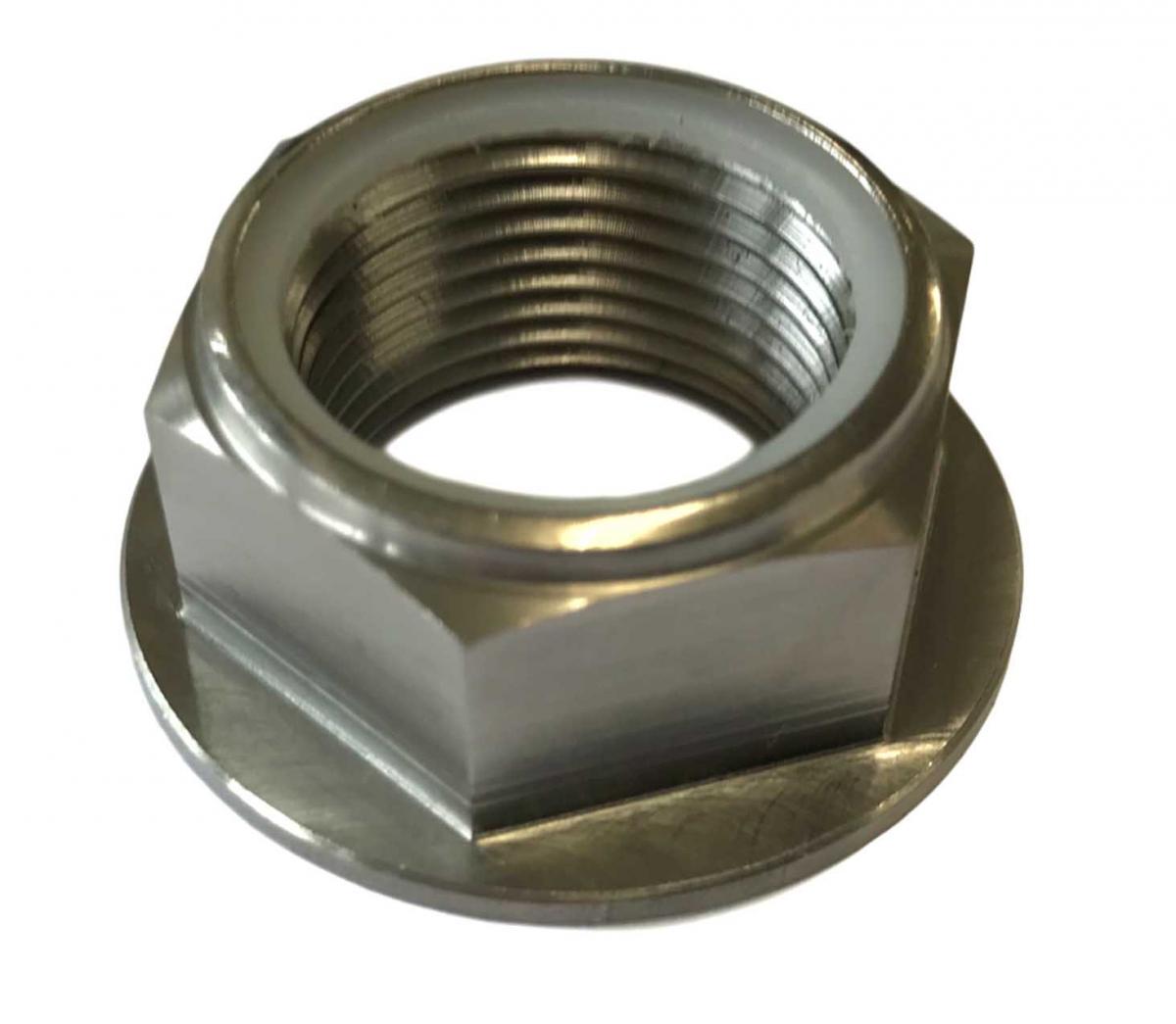 HONDA REAR SPINDLE NUT M22x1.5, TITANIUM GRADE 5 / OEM REF: 90305-KZ4-J20 thumbnail 4