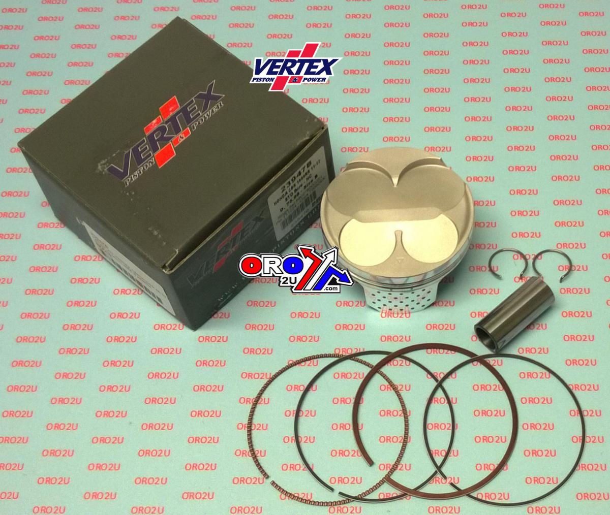 PISTON KIT VERTEX 76.0 B HC 2008-2012 HONDA CBR1000RR VERTEX 23947B HC image 1