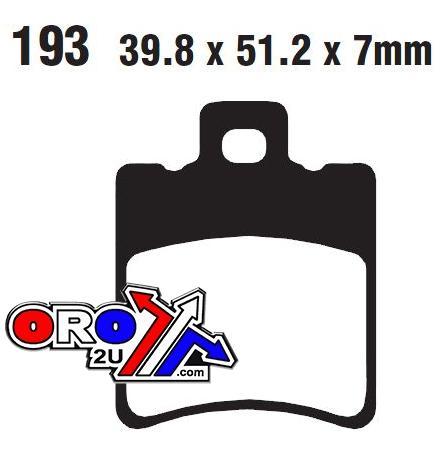 BRAKE PADS STD SCOOTER SR-N2 [DB2014, SFA193] thumbnail 2