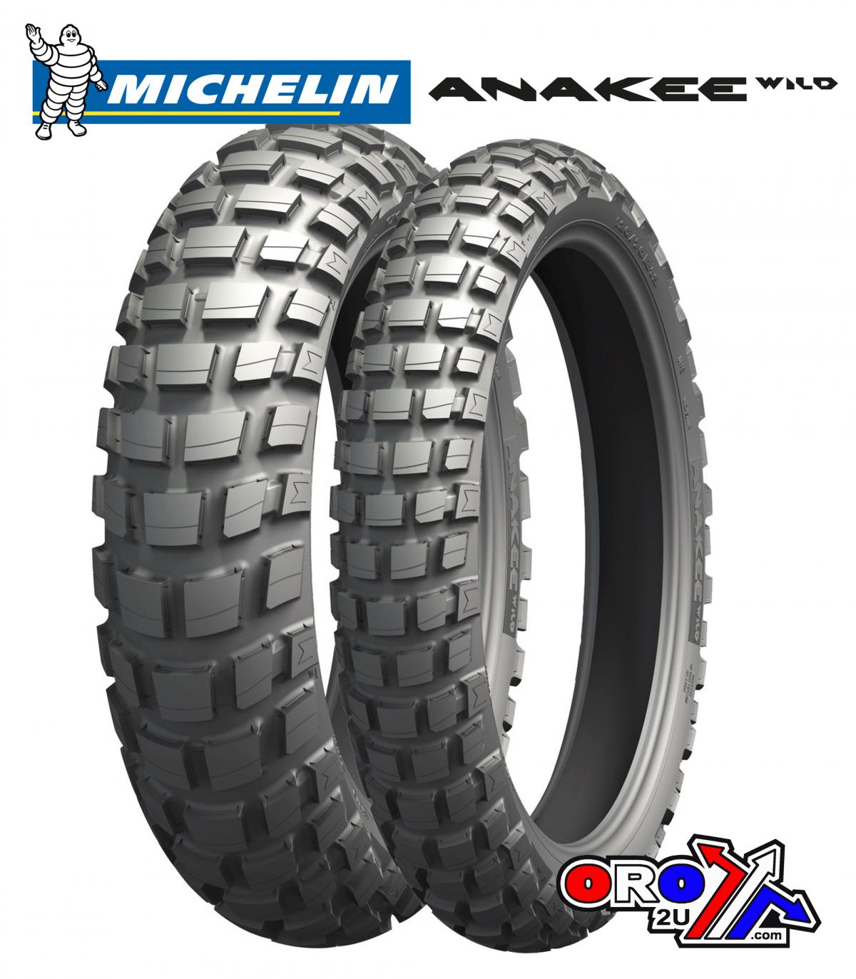 130/80-17 (65R) MICHELIN ANAKEE WILD, REAR TRAIL TYRE 036642, ROAD, MC image 1