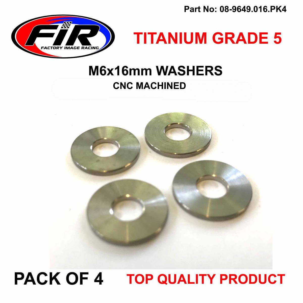 TITANIUM GR5 M6X16mm WASHER PK4 image 1