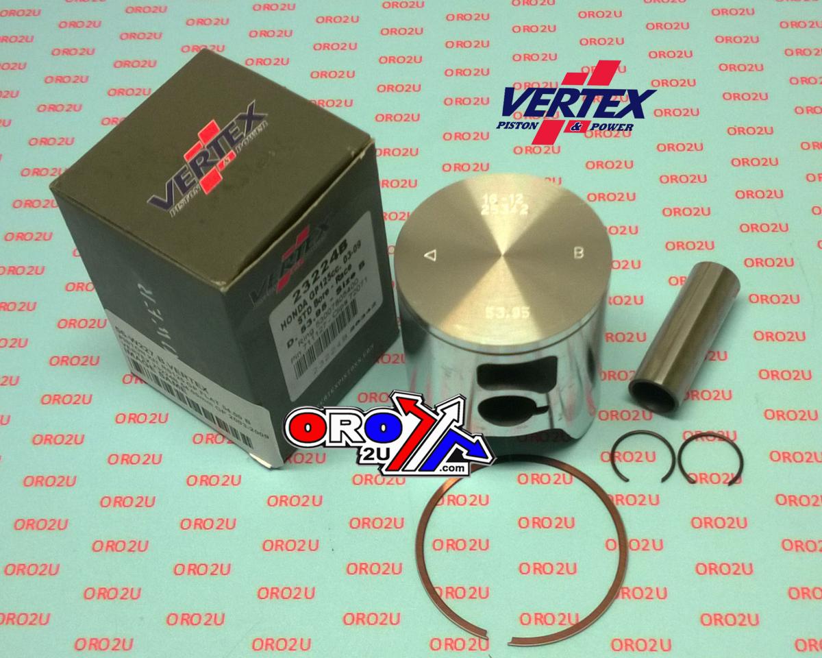 PISTON KIT GP FLAT 54.00 D RS125 03-09, VERTEX 23224D GP HONDA image 1