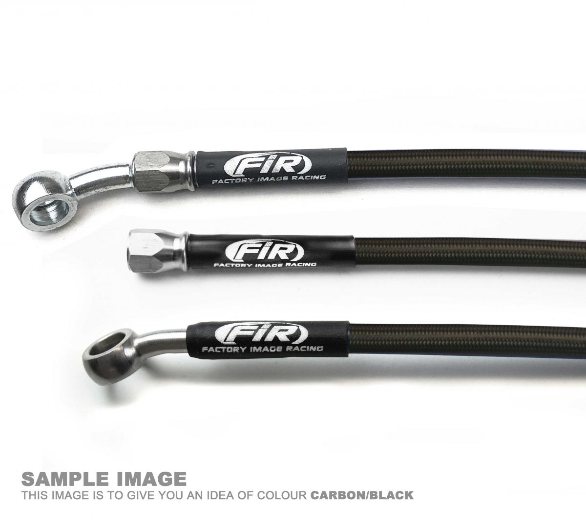 HOSE FRONT BRAKE KIT/3 BLACK +2 YAMAHA YFZ 350 BANSHEE 90-06 thumbnail 2