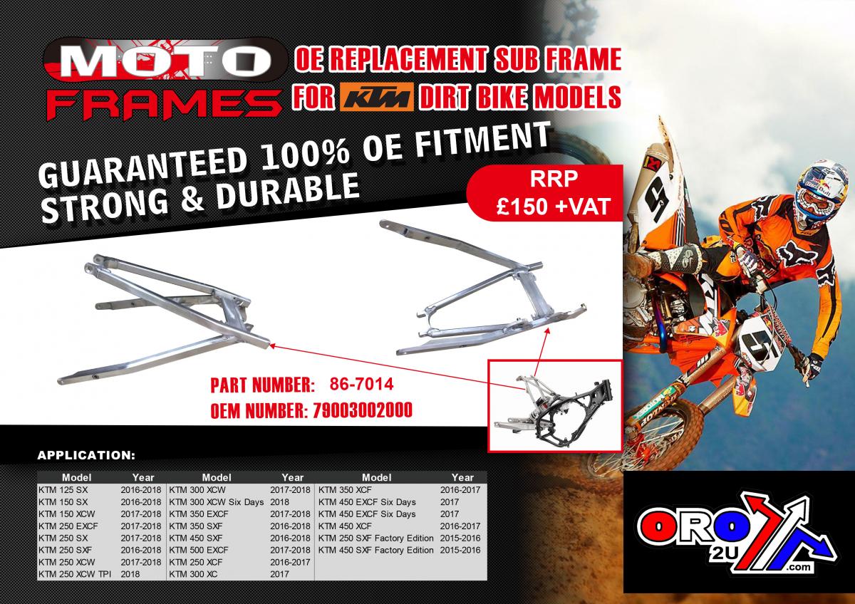 SUBFRAME REAR KTM 16-18 79003002000 79003002100 280851 thumbnail 2