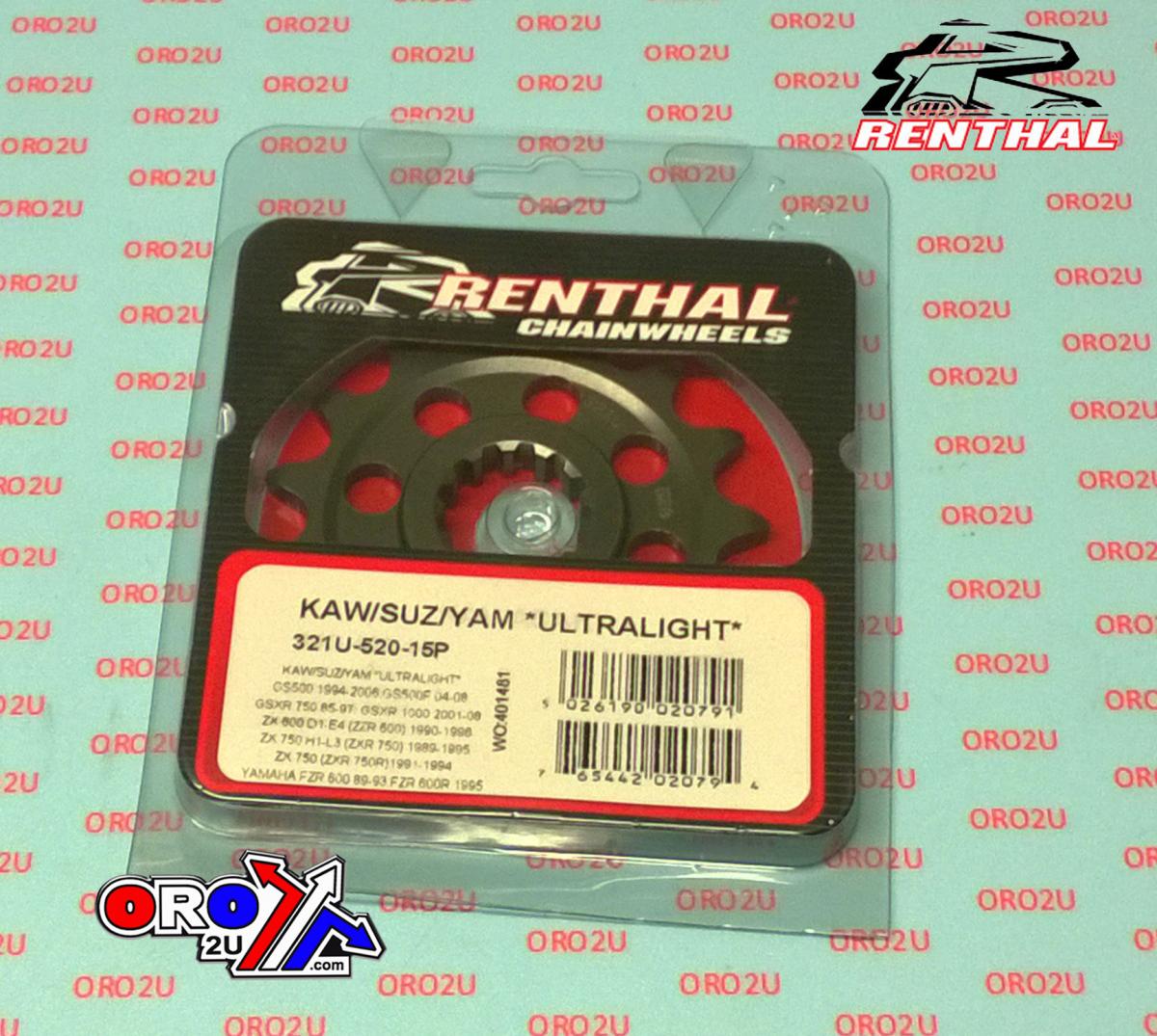 FRONT SPROCKET 321U-520-15P, 520 Chain Conversion thumbnail 4