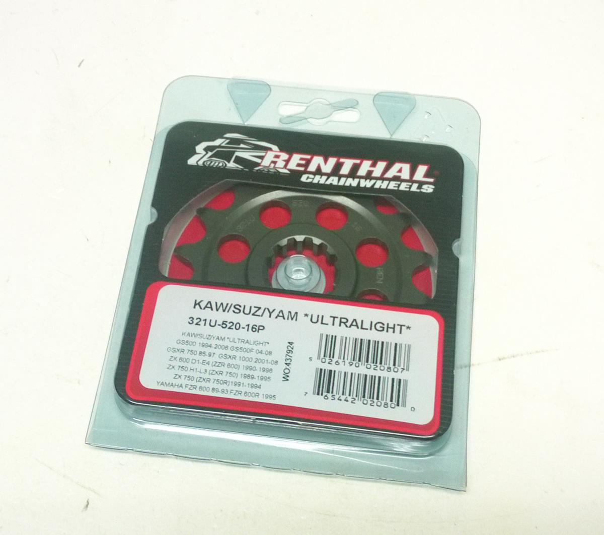 FRONT SPROCKET 321U-520-16P, 520 Chain Conversion thumbnail 2