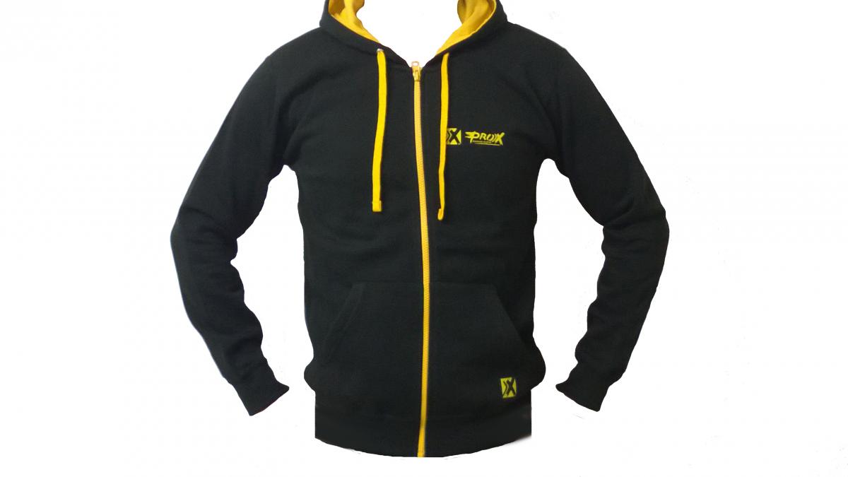 PRO-X HOODIE SWEATER, 99.6043.S, BLACK, APPAREL, SMALL