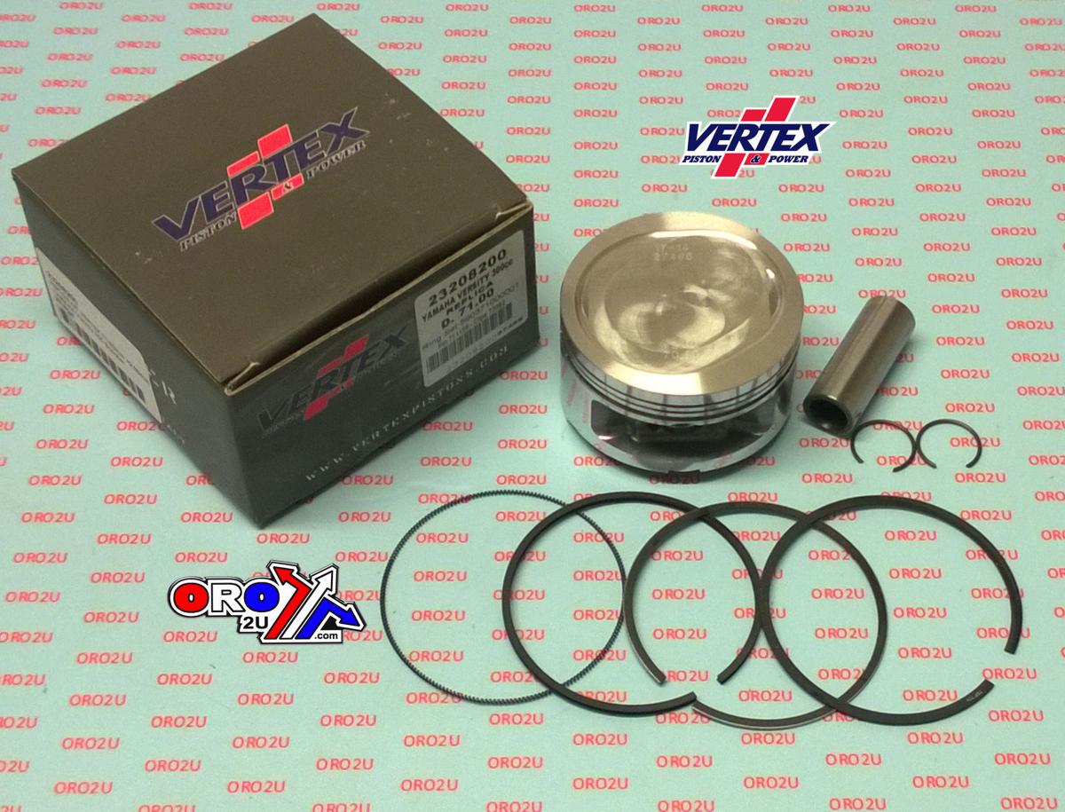 PISTON KIT VERTEX 71.0 YAMAHA MAJESTY 250 OS +200, VERTEX 23208200 APRILIA LEONARDO image 1