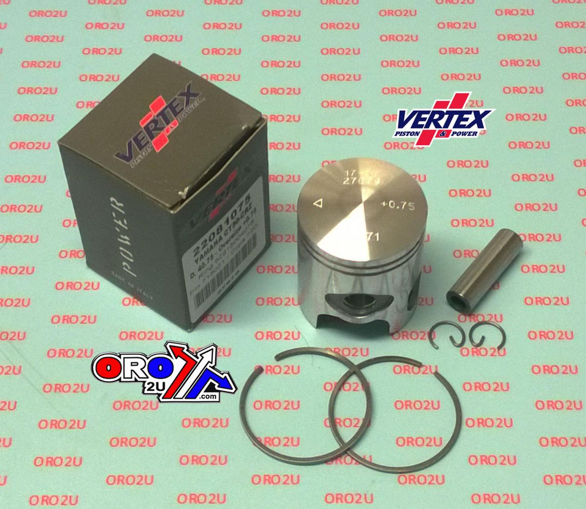 PISTON KIT VERTEX 40.25 CT50S BREEZE CRZ, VERTEX 22081025 YAMAHA 50CC OS +0.25 image 1