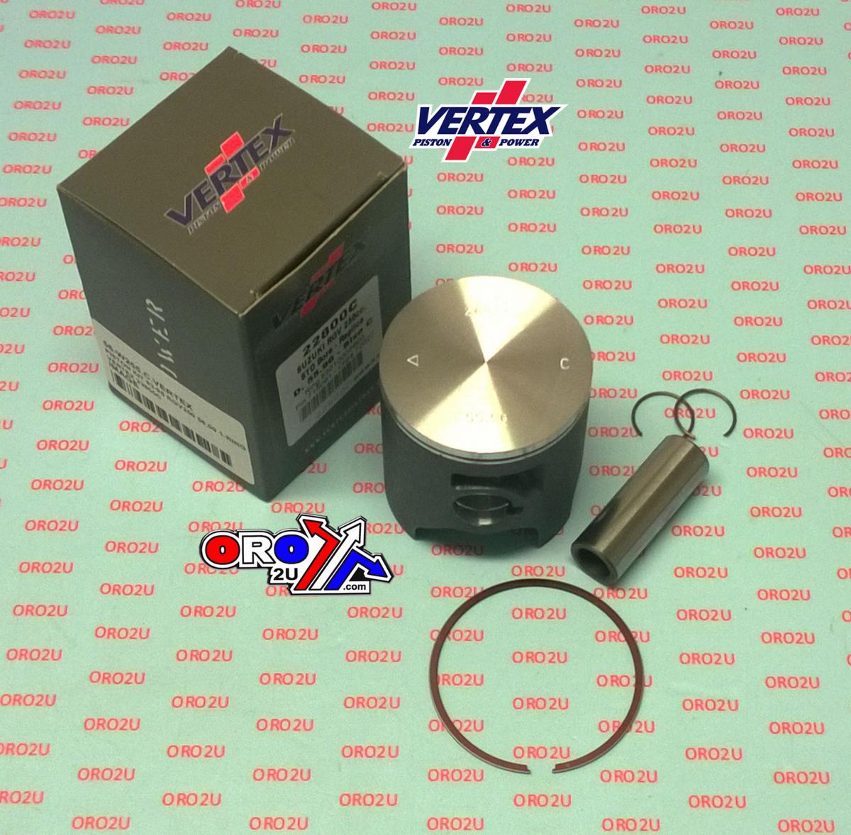PISTON KIT VERTEX 56.0 A SUZUKI RGV 250/APRILIA RS250, VERTEX 22800A SINGLE RING image 1