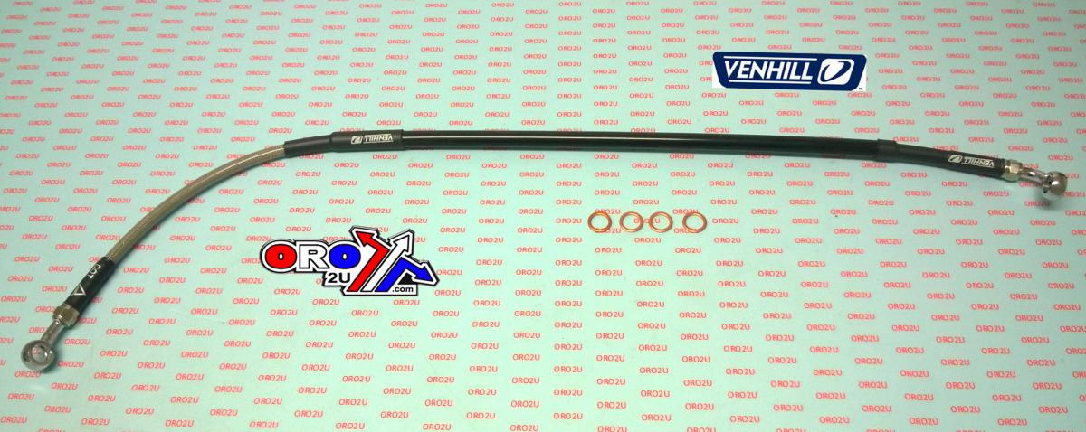 HOSE REAR BRAKE SILVER / BLK, VENHILL K01-2-019/P-CL, VENHILL K01-2-027/P-CL image 1