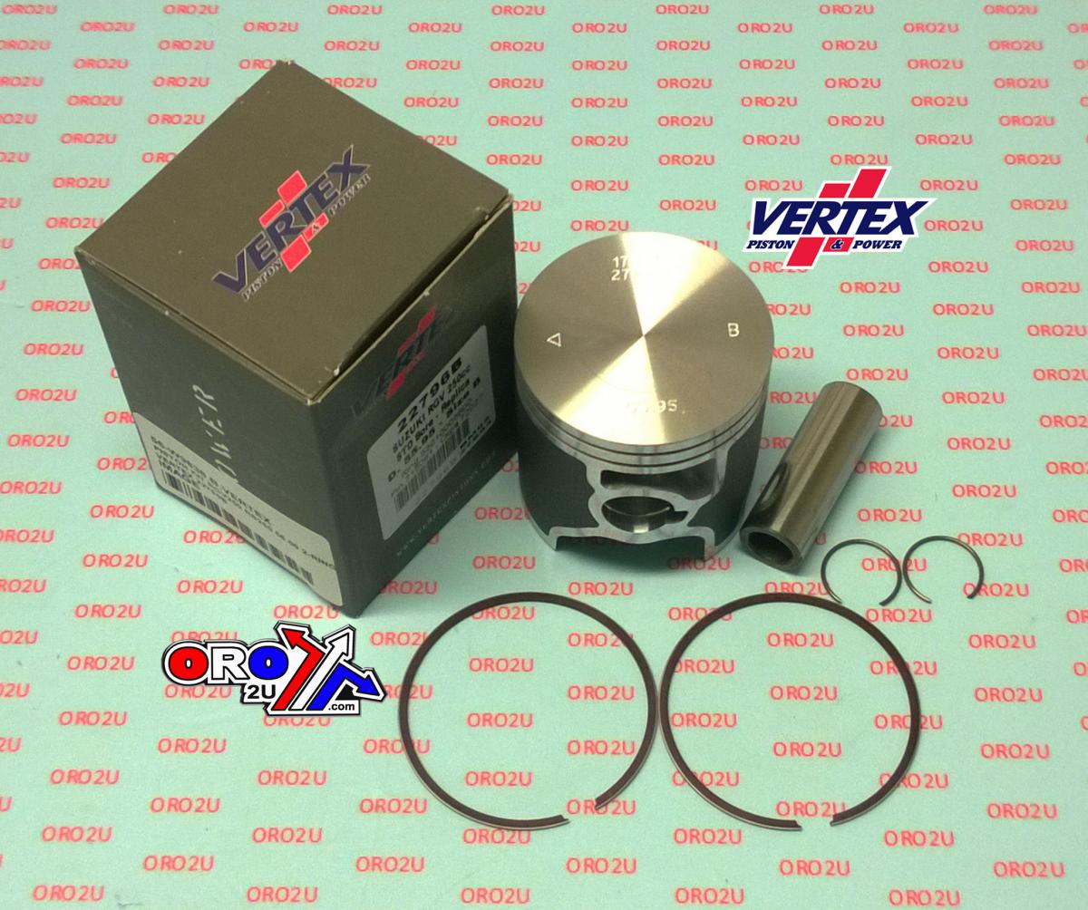 PISTON KIT VERTEX 56.0 D SUZUKI RGV 250/APRILIA RS250, VERTEX 22796D 2 RINGS image 1