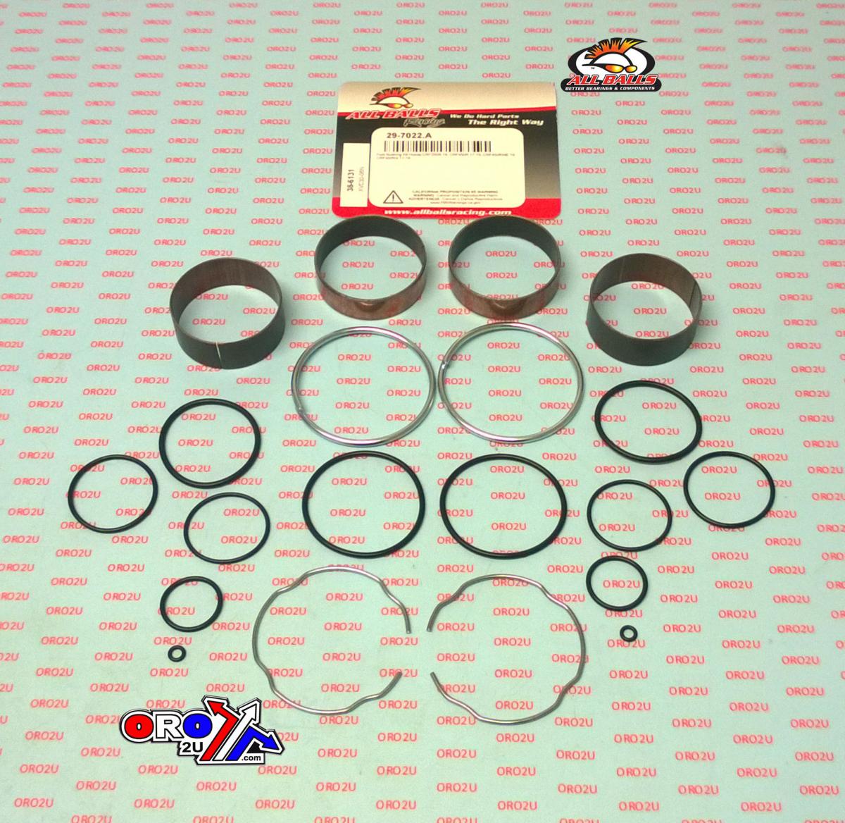 FORK BUSHING KIT 17-22 HON CRF250/450, ALLBALLS 38-6131 DIRT thumbnail 2