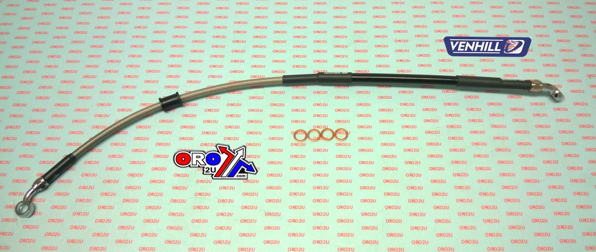 HOSE REAR BRAKE CL/BK CRF450R 17-18, VENHILL H02-2-042/P-CL / 43310-MKE-A01, CRF250R 2018 image 1
