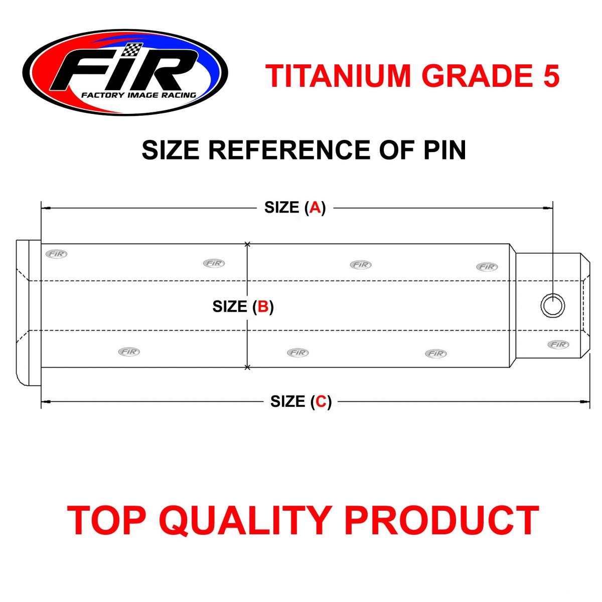 TITANIUM GR5 PEG PIN SET KTM HUSR HUSQ, 54803044000 / 44.00mm / FOOT PEG, / HUSQVARNA HUSABERG thumbnail 3