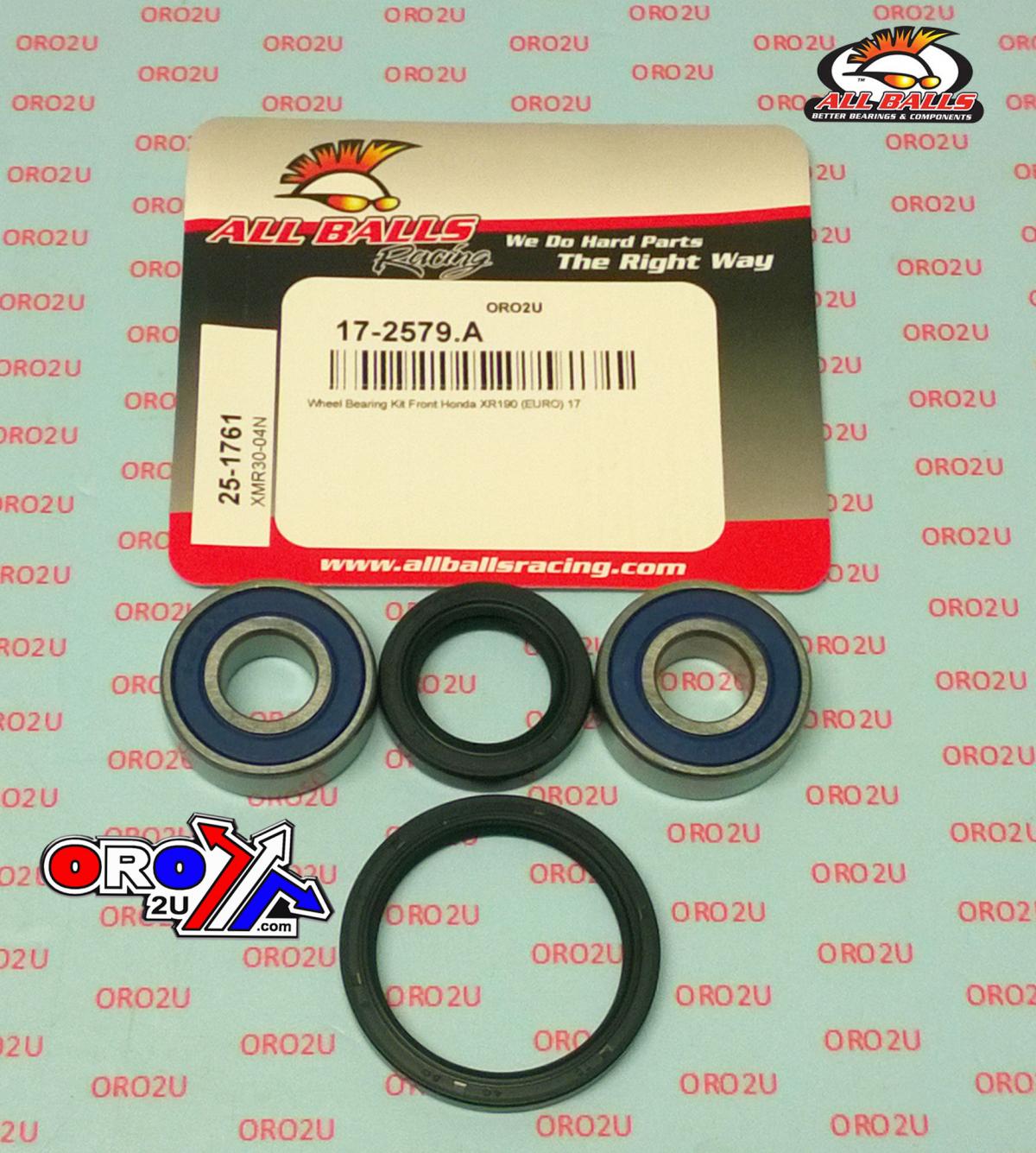WHEEL BEARING KIT FRONT 2017 HON XR190, ALLBALLS 25-1761 DIRT thumbnail 2