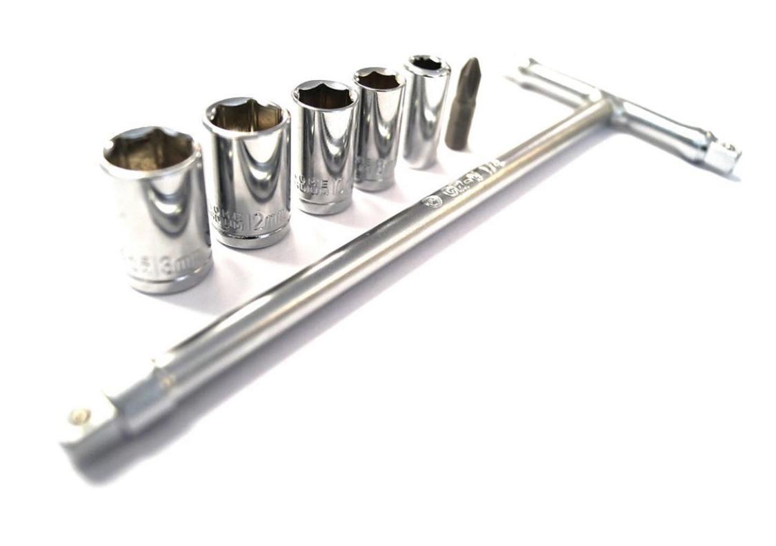 T-BAR SOCKET TOOL SET 6-13, PACK OF 10 AVAILABLE, TEE image 1